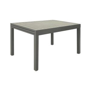 Table de jardin extensible aluminium kaki, 8 places