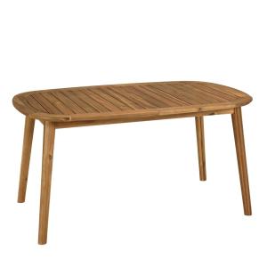 Table de jardin extensible en acacia huilé 150/200x100cm