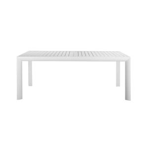 Table de jardin extensible en aluminium blanc 8/14 personne…