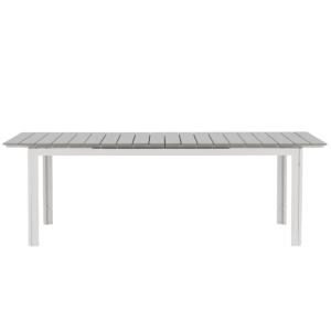Table de jardin extensible en aluminium RESISTA métal blanc