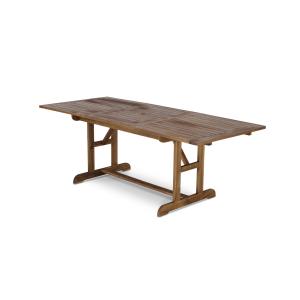 Table de jardin extensible en bois 150/210×90 cm