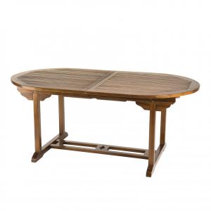 Table de jardin extensible en teck huilé 8/10 personnes L24…