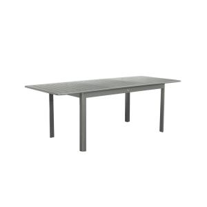 Table de jardin kaki extensible aluminium, 8 places