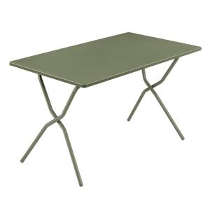Table de jardin pliante en acier vert L70xl120xH72
