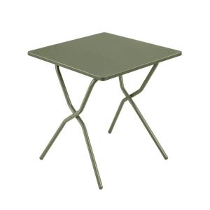 Table de jardin pliante en acier vert L70xl64xH72