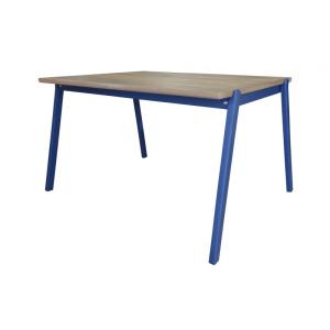 Table de jardin pour enfant en bois d'acacia bleu