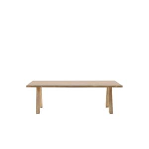 Table de jardin rectangulaire en teck L240 10 places