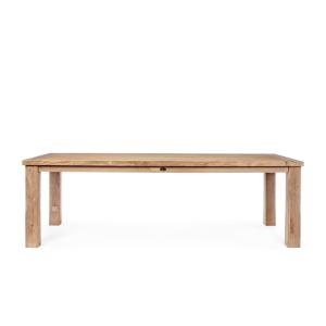 Table de jardin rectangulaire en teck recyclé L240