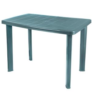 Table de jardin rectangulaire plastique vert 100x70x72.5cm