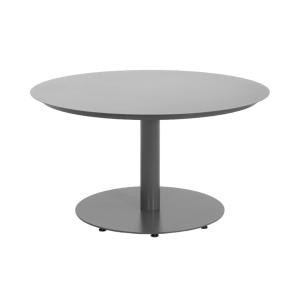 Table de jardin ronde aluminium 6 places anthracite