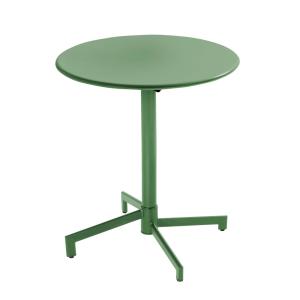 Table de jardin ronde bistrot avec plateau rabattable vert…