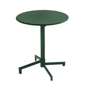 Table de jardin ronde bistrot avec plateau rabattable vert…