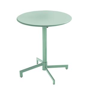 Table de jardin ronde bistrot avec plateau rabattable vert…