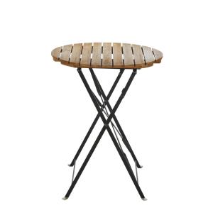 Table de jardin ronde en acacia massif 1/2 personnes D60