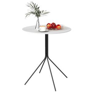 Table de jardin ronde Ø 60 cm cadre en acier gris foncé