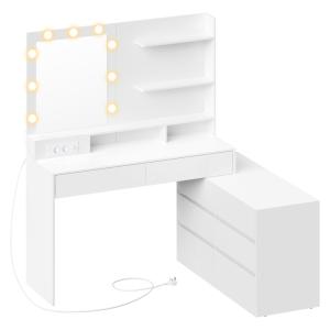 Table de maquillage modulable en ligne ou en l avec multipr…