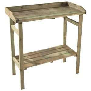 Table de rempotage en bois marron 80 x 40 x 85 cm
