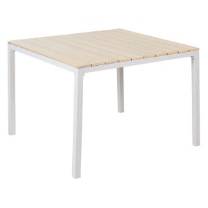 Table de repas 4 personnes en bois synthétique beige