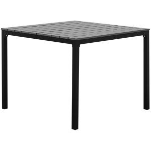 Table de repas 4 personnes en bois synthétique gris