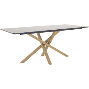 Table de repas 90 x 180 cm piazza noir, marron