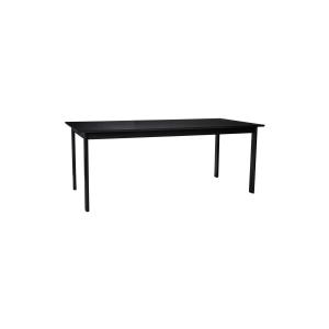 Table de repas carré en bois de frêne noir