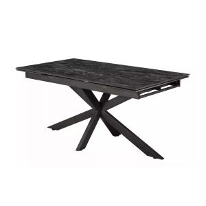 Table de repas extensible en céramique noir L160