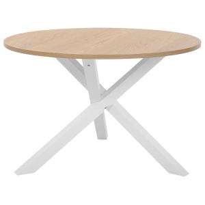 Table de repas marron clair 120 cm 120 cm