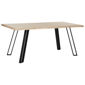 Table de repas marron clair 180 cm 90 cm