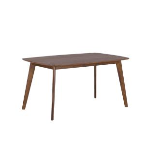 Table de repas marron foncé 150 cm 90 cm