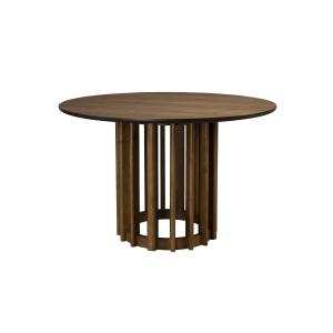 Table de repas ronde en bois de chêne D120