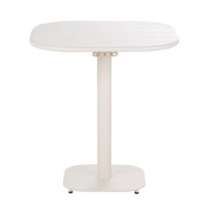Table de restaurant en acier coloris argile 2 personnes L70