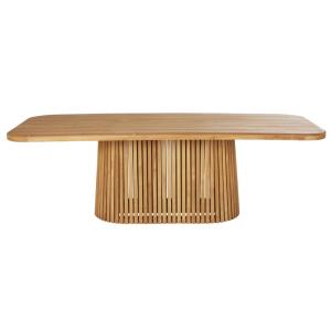 Table de restaurant en bois de teck 8/10 personnes L240