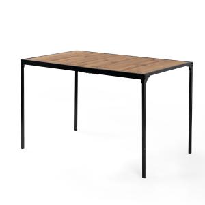 Table de salle à manger 120cm rectangulaire effet bois pied…