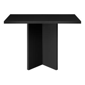 Table de salle à manger carrée laquée MDF 3cm Noire 100x100…