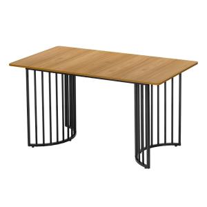 Table de salle à manger design industriel effet bois 140×80…