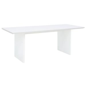 Table de salle à manger en bois blanc 140x75cm