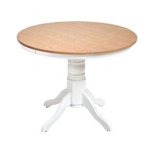 Table de salle à manger en bois d'hévéa 4 personnes L100