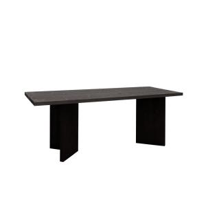 Table de salle à manger en bois de sapin noir 160x75cm