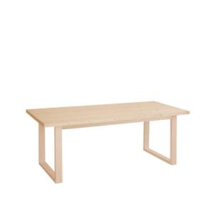 Table de salle à manger en bois massif bois beige 200x87,5c…
