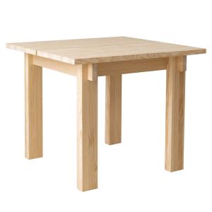 Table de salle à manger en pin massif naturel 90 cm Non ver…