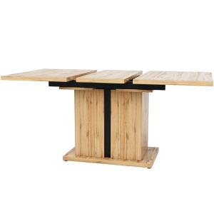 Table de salle à manger extensible effet bois (119–158,5 x…