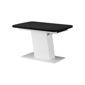 Table de salle à manger extensible noir/blanc 120x77.3cm