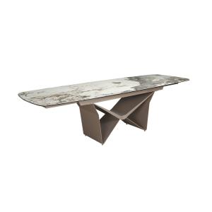 Table de salle à manger ovale à rallonge
