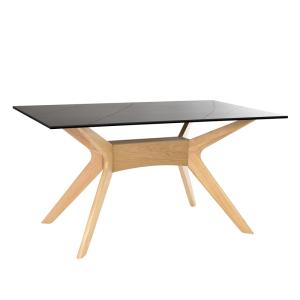Table de salle à manger pieds en chêne et plateau en porcel…