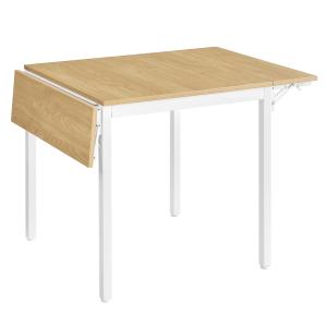 Table de salle à manger pliable extensible couleur chêne na…