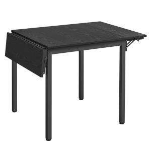 Table de salle à manger pliable extensible noir