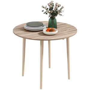Table de salle à manger pliante extensible bois noir