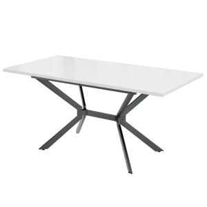 Table de salle à manger rectangulaire extensible blanche pi…