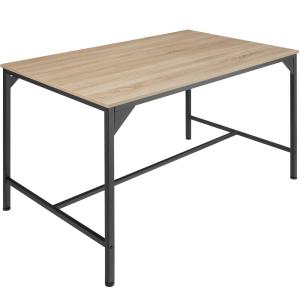 Table de salle à manger style industriel 120 x 75 x 75 cm b…