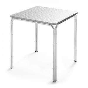 Table de terrasse carrée en aluminium